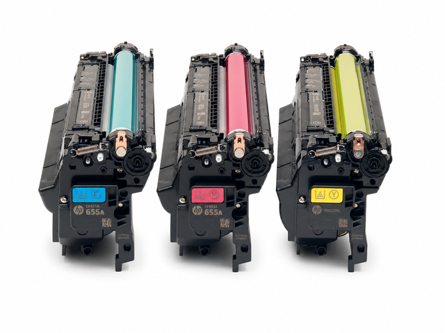 HP 655A Toner Cartridge CMY 3-Pack