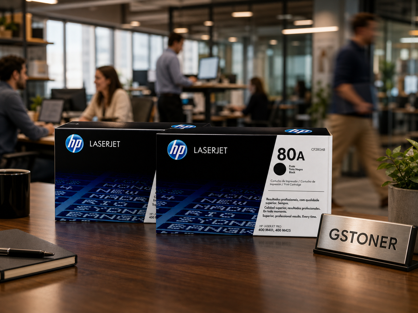 HP 80A Toner Cartridge 2-Pack — GS TONER studio photo