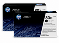 HP 80X Toner Cartridge 2-Pack (HP80X-2PK) — genuine HP original, factory sealed box