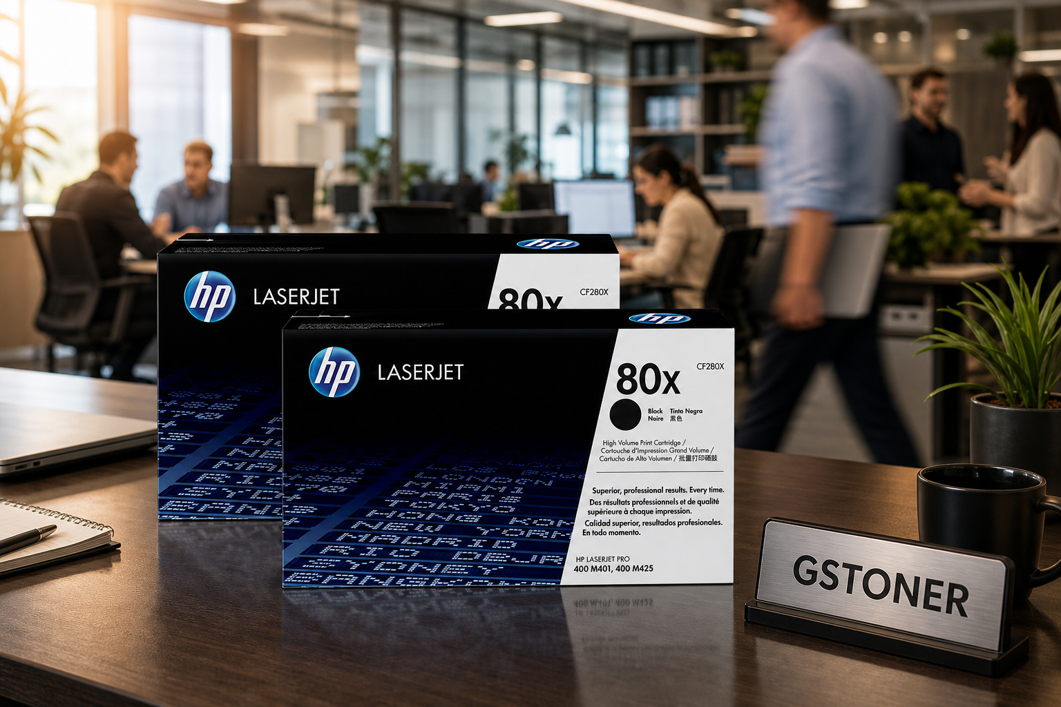 HP 80X Toner Cartridge 2-Pack — GS TONER studio photo