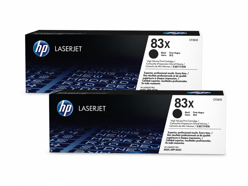 HP 83X Toner Cartridge 2-Pack (HP83X-2PK) — genuine HP original, factory sealed box