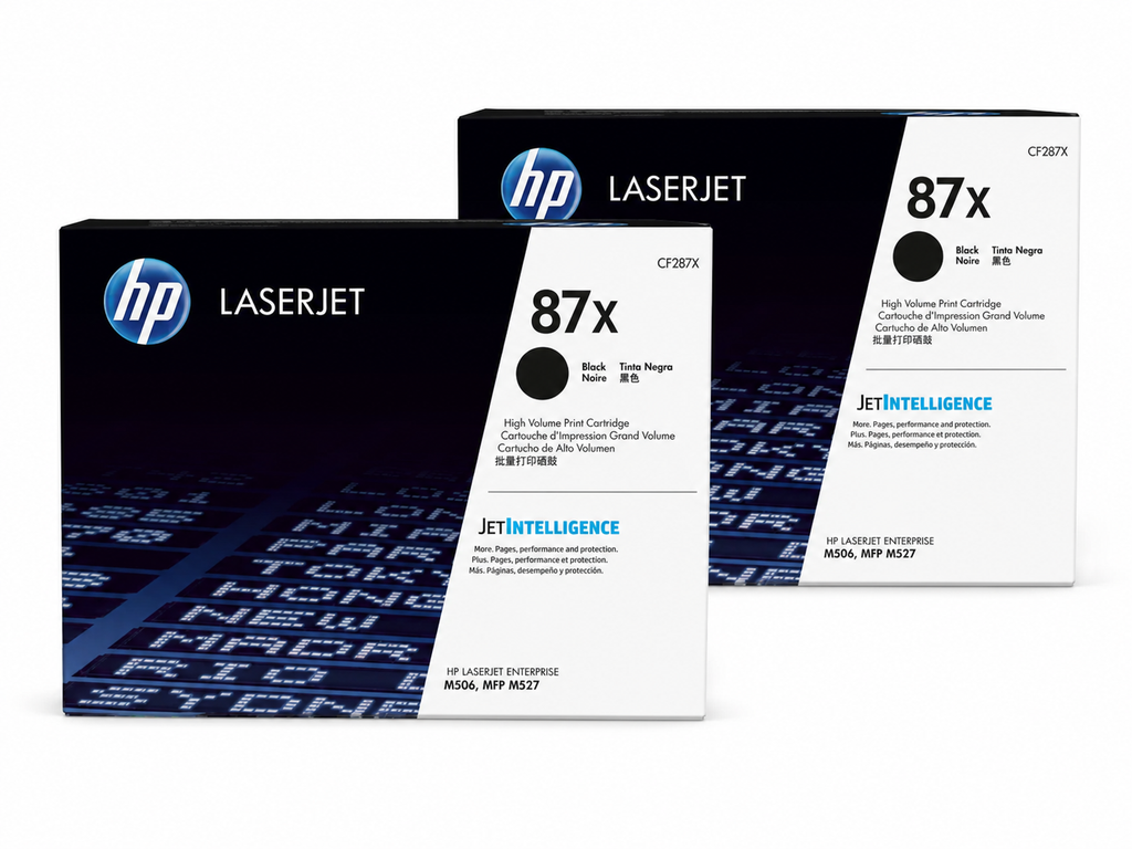 HP 87X Toner Cartridge 2-Pack (HP87X-2PK) — genuine HP original, factory sealed box