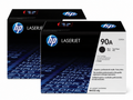 HP 90A Toner Cartridge 2-Pack (HP90A-2PK) — genuine HP original, factory sealed box
