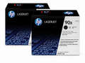 HP 90X Toner Cartridge 2-Pack (HP90X-2PK) — genuine HP original, factory sealed box