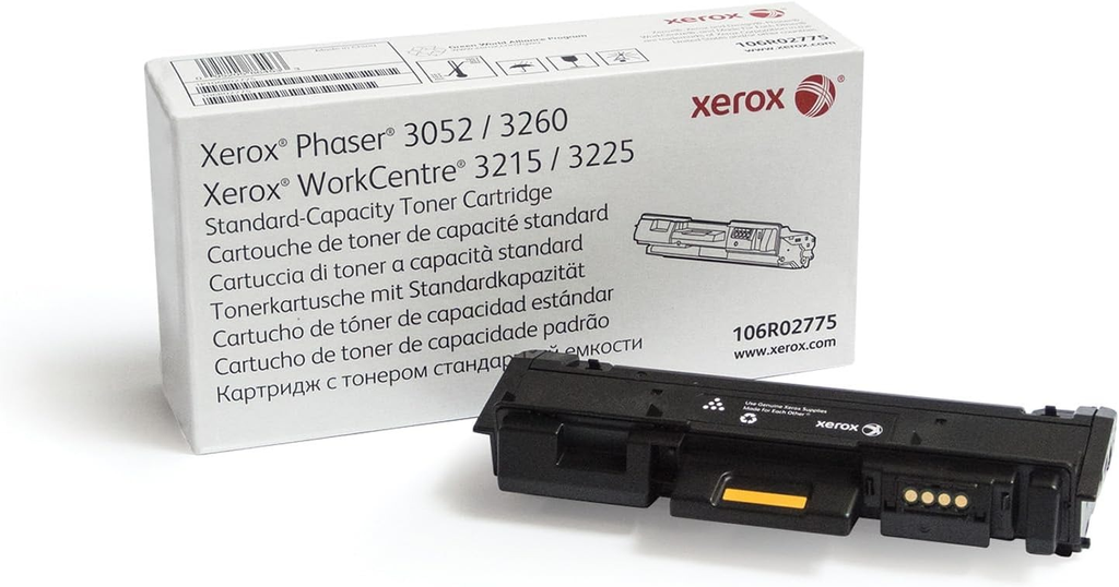 Xerox 106R02775 Standard-Capacity Toner Cartridge (106R02775) — genuine Xerox original, factory sealed box