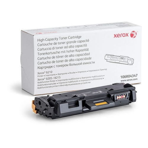 Xerox 106R04347 High-Capacity Toner Cartridge (106R04347) — genuine Xerox original, factory sealed box